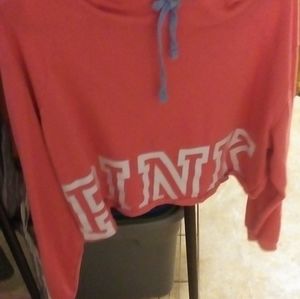 Pink crop hoodie